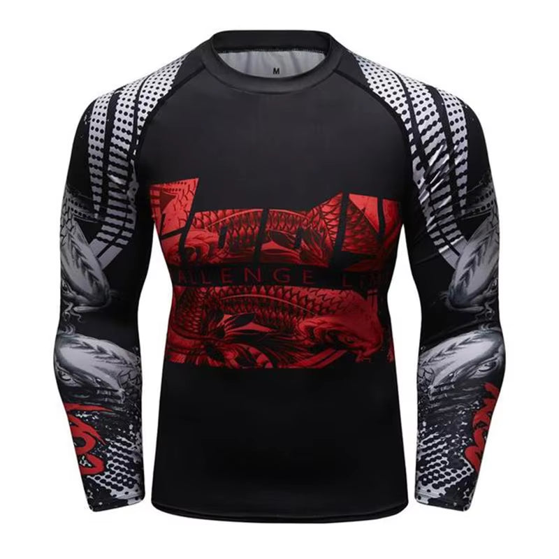 Rashguard Jiu Jitsu T-Shirt+Mma Shorts Sets Muay Thai Rash Guard Gym Tracksuit BJJ Rashguard Kickboxing Sport Suit Mma Clothing