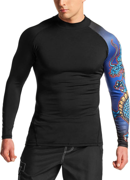 Dragon Print No-Gi Rash Guard