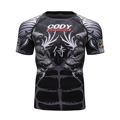 MMA T Shirt+Pants Rashguard Men MMA Muay Thai Shorts Kickboxing Boxeo Sport Suits Boxing Jerseys Jiu Jitsu T-Shirt Bjj Clothing