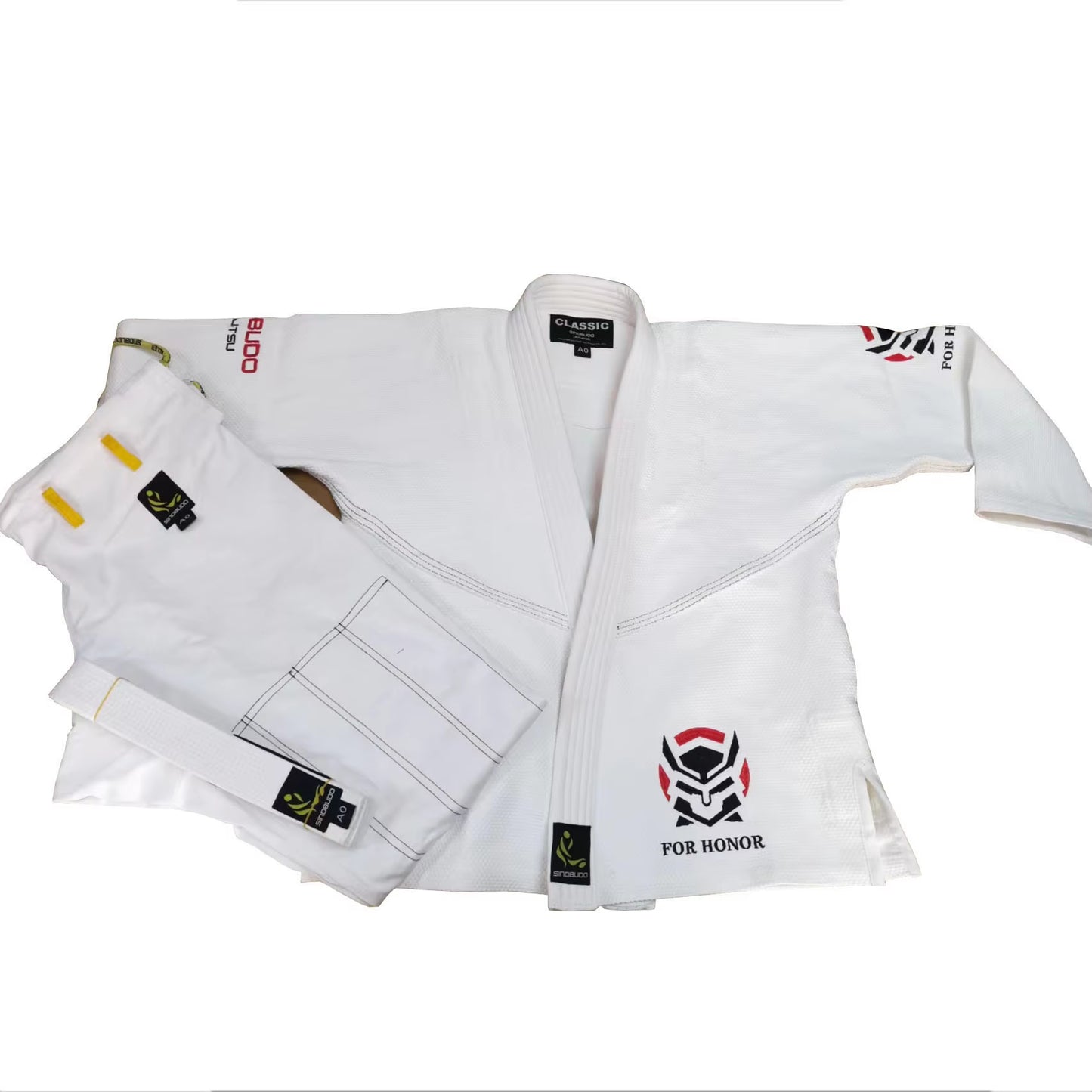 Brazilian Jiu Jitsu Gi BJJ Gi for Men & Women Grappling Gi Uniform Kimonos Professional Competition Judo Suit with White Belt