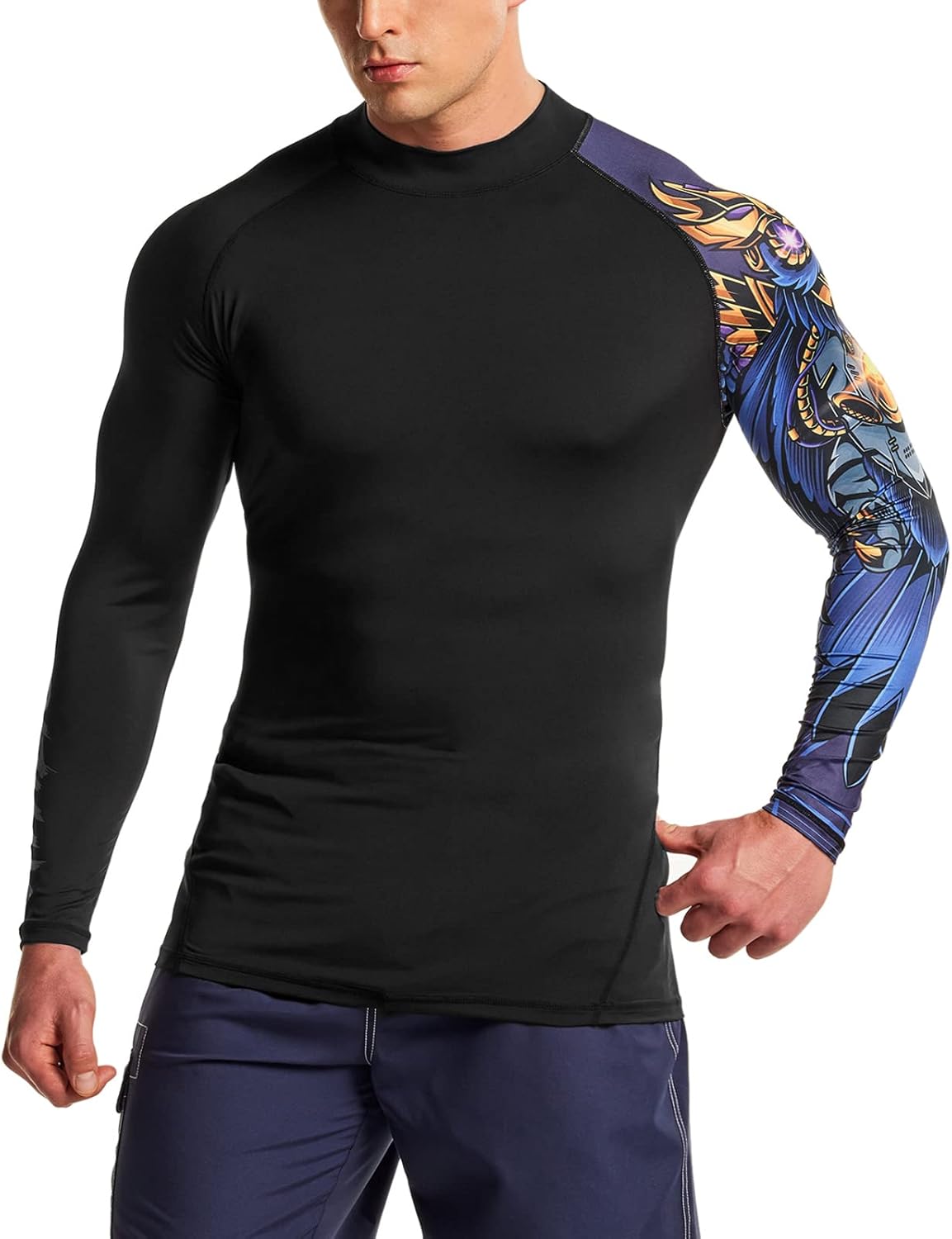 Dragon Print No-Gi Rash Guard