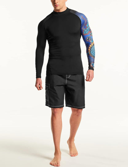 Dragon Print No-Gi Rash Guard