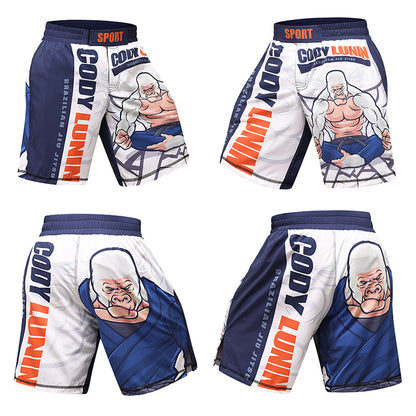 Men'S Gym Jiu Jitsu Sanda Shorts